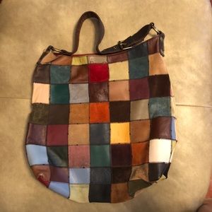 Lucky Brand Patchwork Hobo Bag - XL